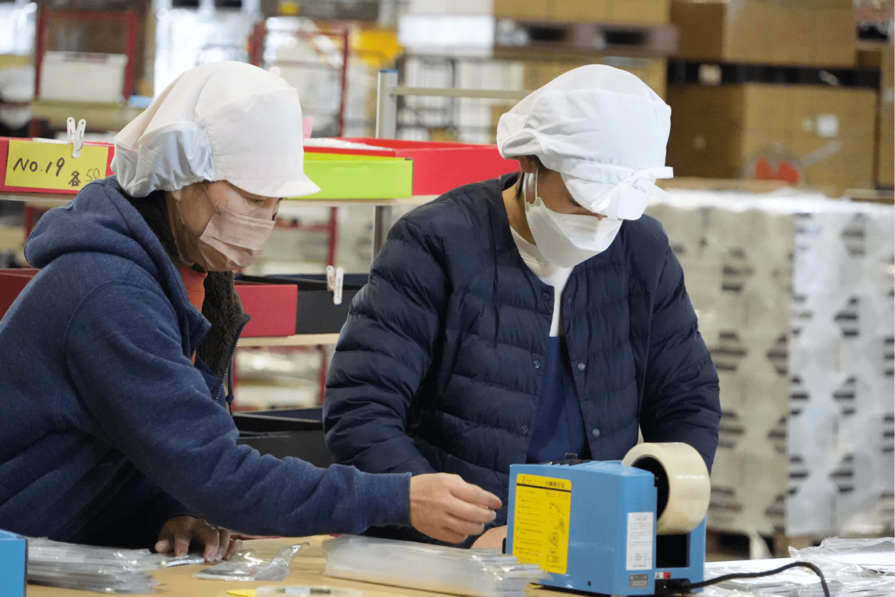 化粧品の入荷・ピッキング・梱包